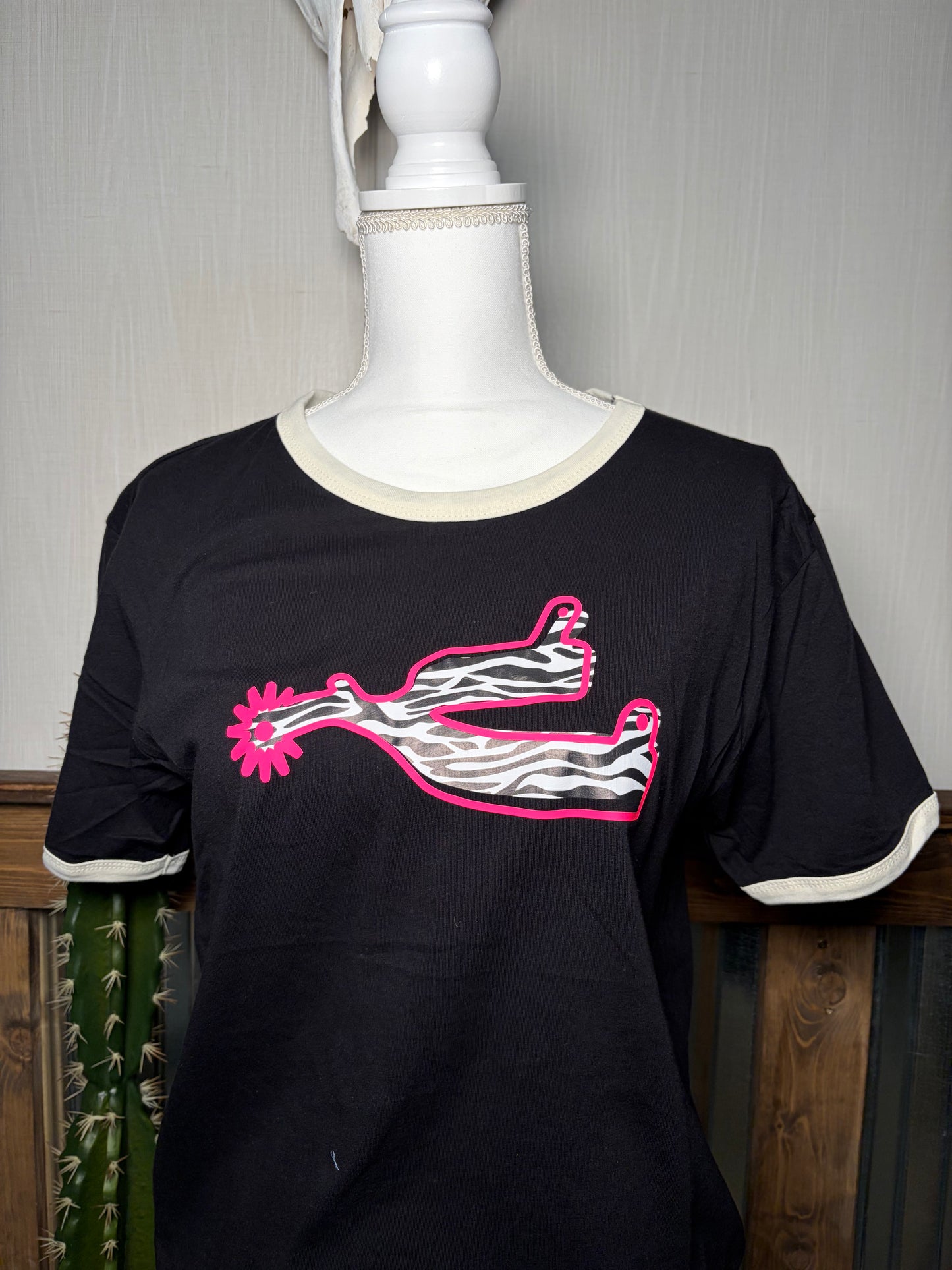 Striped Spur Tee
