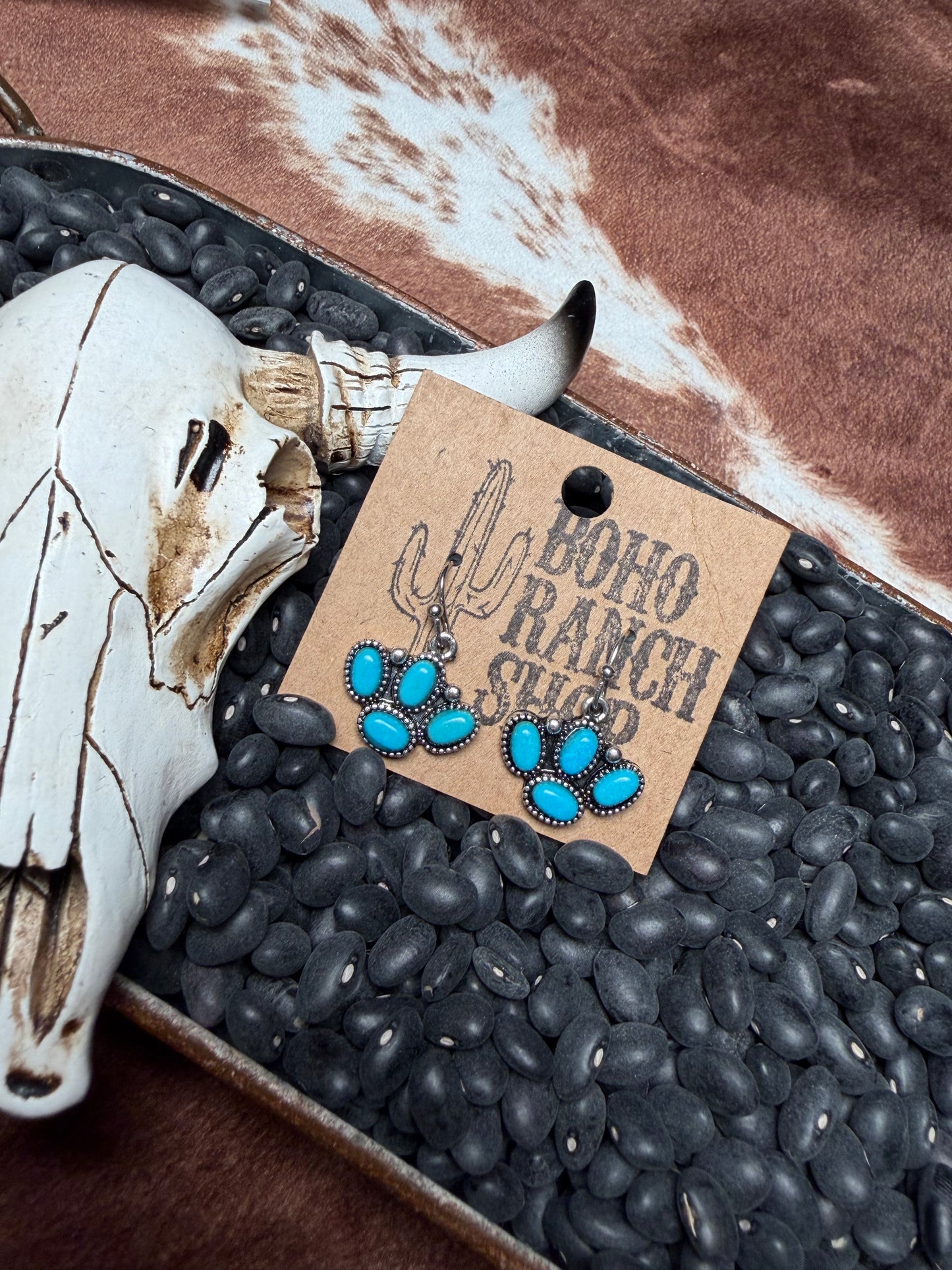 Stone Dangle Earrings