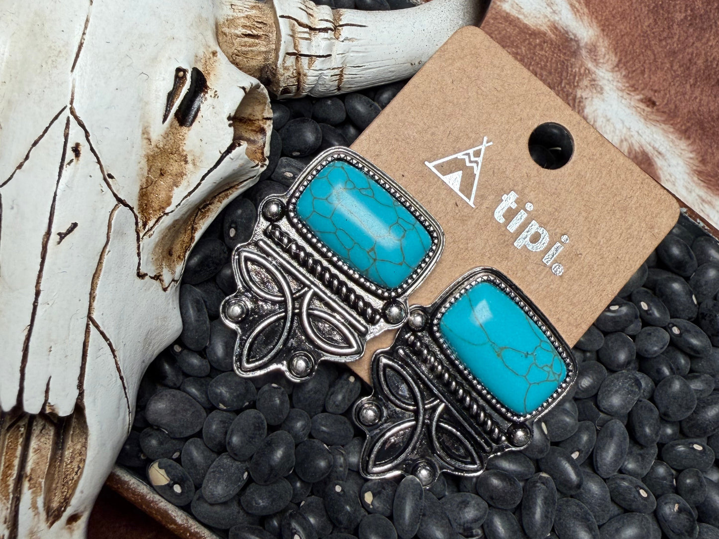 Boot Stitch Post Earrings