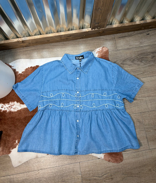 Lasso Denim top