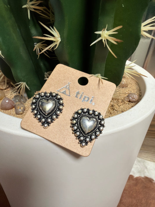 Sweatheart earrings