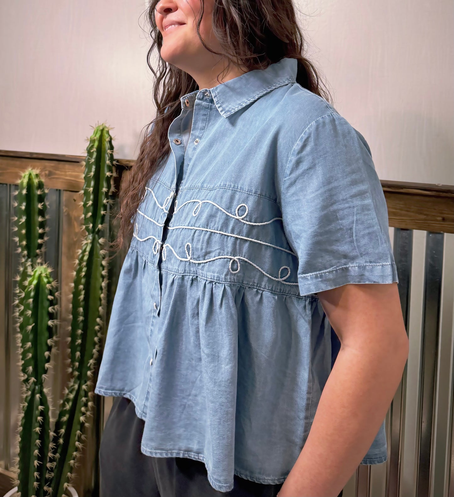 Lasso Denim top
