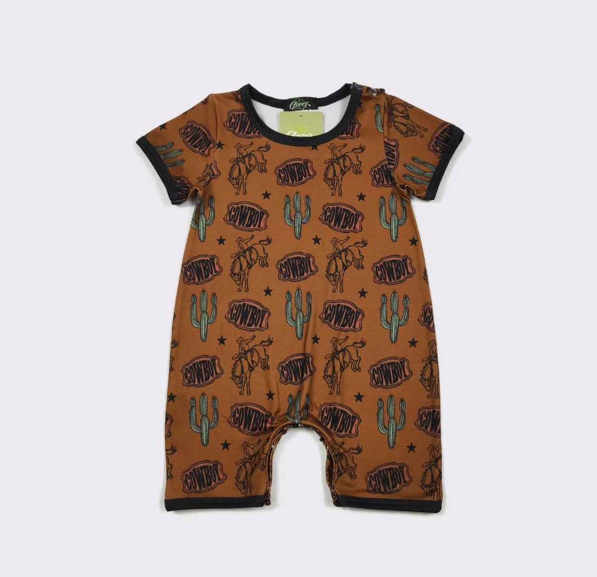 Cowboy Buckle Romper