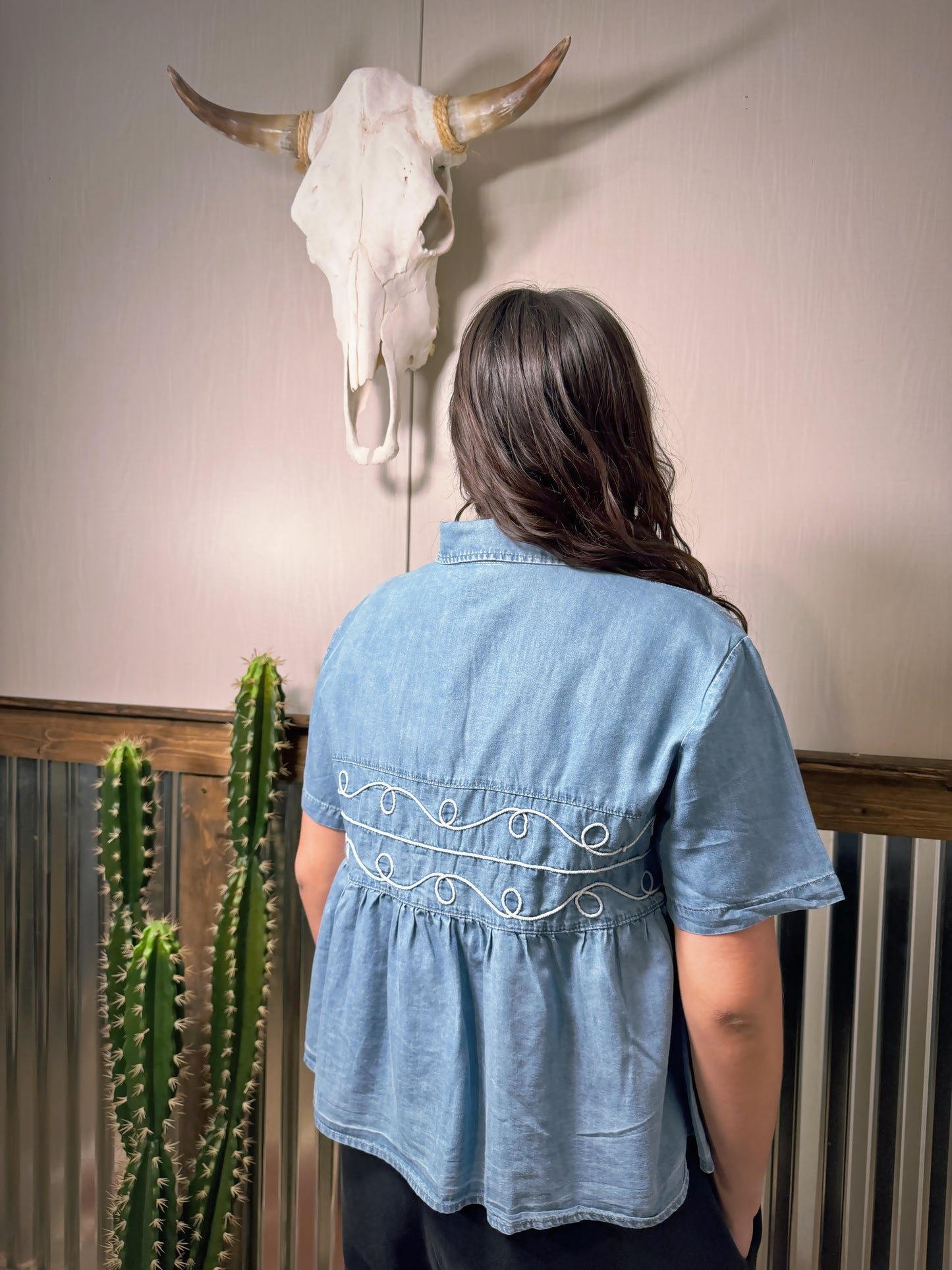 Lasso Denim top